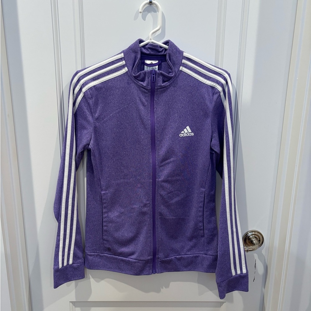 Adidas Heathered Purple Jacket